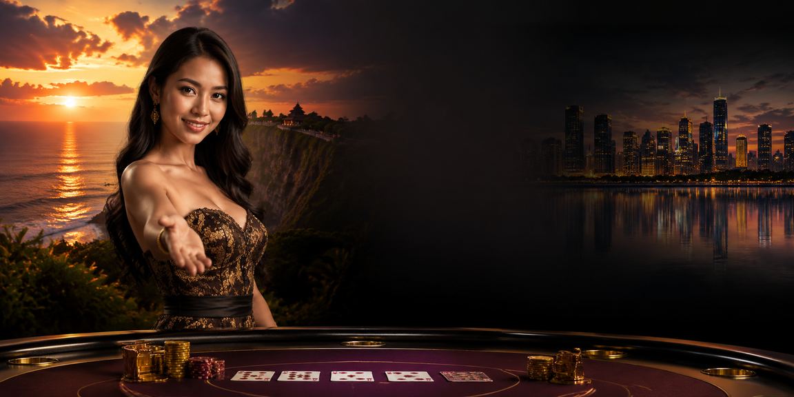 Model Vietnam memainkan baccarat dengan ekspresi percaya diri di meja casino