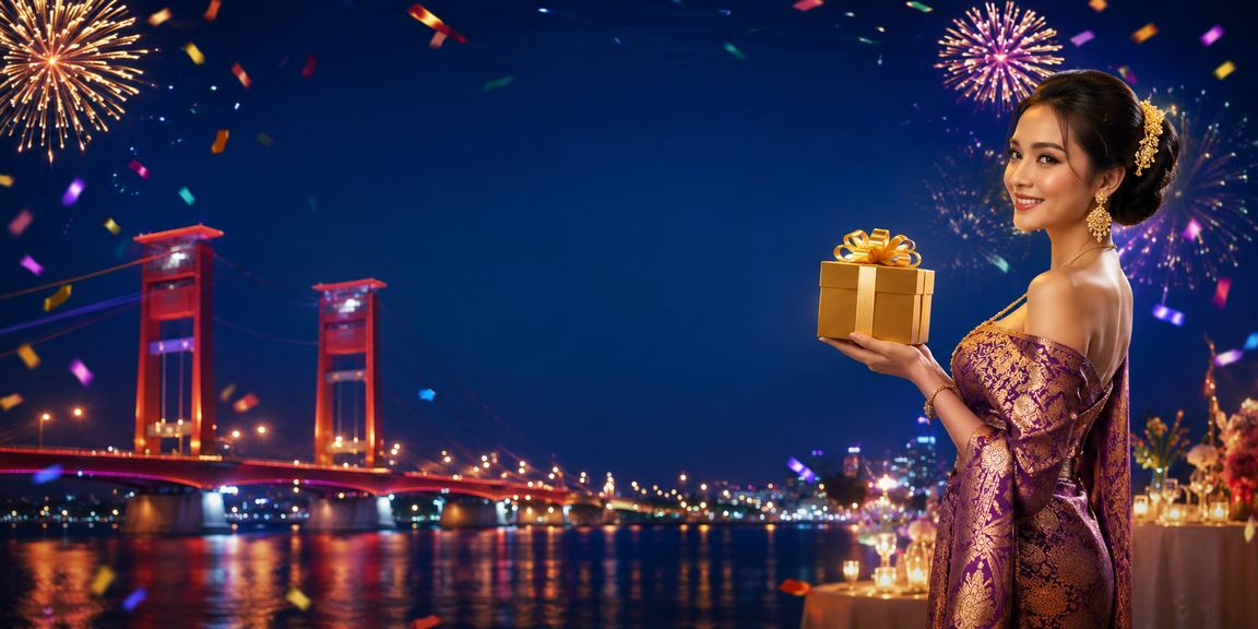 Suasana festival taruhan Vietnam dengan lampion dan keramaian malam yang meriah